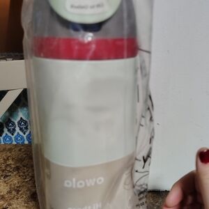 Red and White Water Bottle